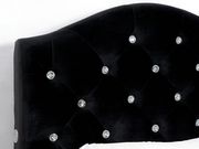 Contemporary flannelette fabric black bed w/ LED by Furniture of America additional picture 3