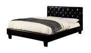 Tufted HB platform full bed w/ built-in LED lights by Furniture of America additional picture 2