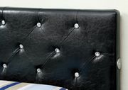 Tufted HB platform twin bed w/ built-in LED lights by Furniture of America additional picture 2