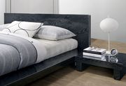 Black minimalist low-profile modern king bed by Furniture of America additional picture 2