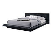 Black minimalist low-profile modern king bed by Furniture of America additional picture 3