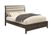 Stylish and affordable light gray king bed by Furniture of America additional picture 2