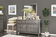 Stylish and affordable light gray king bed by Furniture of America additional picture 4