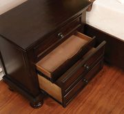 Cherry traditional finish bed w/ footboard drawers additional photo 3 of 6