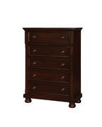 Cherry traditional finish bed w/ footboard drawers by Furniture of America additional picture 5