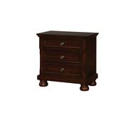 Cherry traditional finish bed w/ footboard drawers by Furniture of America additional picture 6