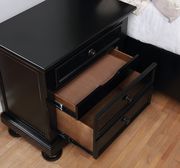 Black traditional finish bed w/ footboard drawers by Furniture of America additional picture 3