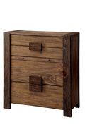 Low-profile rustic natural solid wood chest additional photo 2 of 3