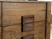 Low-profile rustic natural solid wood dresser additional photo 3 of 3
