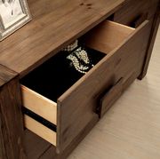 Low-profile rustic natural solid wood dresser by Furniture of America additional picture 4