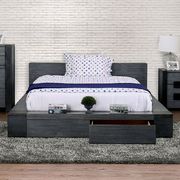 Low-profile rustic gray solid wood platform bed by Furniture of America additional picture 13