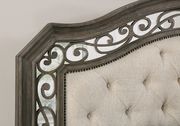 Transitional style button tufted king bed by Furniture of America additional picture 2