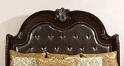 Brown cherry king bed with high tufted headboard by Furniture of America additional picture 3