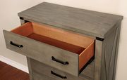 Plank style transitional gray finish chest additional photo 2 of 1