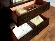 Plank style transitional dark walnut finish chest by Furniture of America additional picture 2