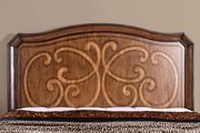 Transitional style chestnut finish king bed by Furniture of America additional picture 2