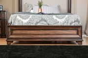 Transitional style chestnut finish king size bed by Furniture of America additional picture 2