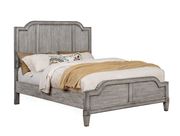 Wooden panel style headboard gray finish bed by Furniture of America additional picture 2