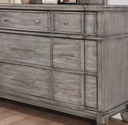 Wooden panel style headboard gray finish bed by Furniture of America additional picture 3