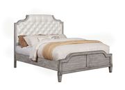 Padded leatherette headboard gray finish bed by Furniture of America additional picture 5