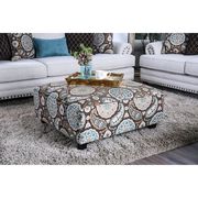 Brown/Pattern Transitional Ottoman by Furniture of America additional picture 3