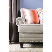 Gray/Orange/Light Blue Transitional Love Seat by Furniture of America additional picture 4