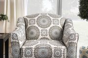 Blue woven fabric casual style US-made sofa additional photo 3 of 3