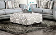 Floral medallions square ottoman by Furniture of America additional picture 2