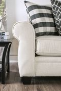 Ivory chenille fabric US-made sectional sofa by Furniture of America additional picture 5
