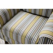 Chenille fabric striped casual style chair by Furniture of America additional picture 2