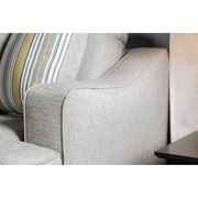 Light gray chenille fabric casual style loveseat by Furniture of America additional picture 2