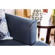 Blue chenille fabric casual style loveseat by Furniture of America additional picture 5