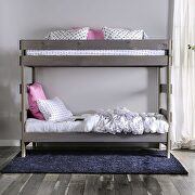 Gray plank style construction twin/twin bunk bed by Furniture of America additional picture 4