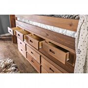 Mahogany american pine construction twin captain bed by Furniture of America additional picture 3
