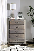 Weathered gray american pine wood construction chest by Furniture of America additional picture 3