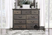 Weathered gray american pine wood construction dresser by Furniture of America additional picture 6