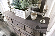 Weathered gray american pine wood construction dresser by Furniture of America additional picture 7