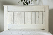Weathered white american pine wood construction bed additional photo 2 of 16