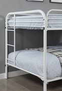 Full-full white metal kids bunk bed by Furniture of America additional picture 4