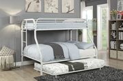 Twin-full white metal kids bunk bed additional photo 5 of 4