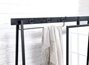 Walnut/matte black metal framework coat stand by Furniture of America additional picture 4