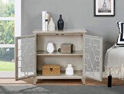 Silver wood transitional cabinet by Furniture of America additional picture 2