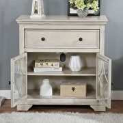 Antique white wood transitional cabinet additional photo 2 of 2