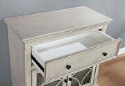 Antique white wood transitional cabinet additional photo 3 of 2