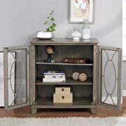 Gray wood transitional cabinet by Furniture of America additional picture 2