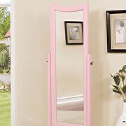 Pink finish contemporary standing mirror by Furniture of America additional picture 2