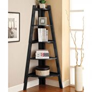 Black contemporary ladder shelf additional photo 2 of 1