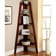 Cherry contemporary ladder shelf by Furniture of America additional picture 2