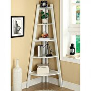 White contemporary ladder shelf by Furniture of America additional picture 2