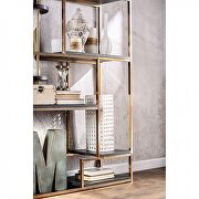 Champagne contemporary display shelf by Furniture of America additional picture 3